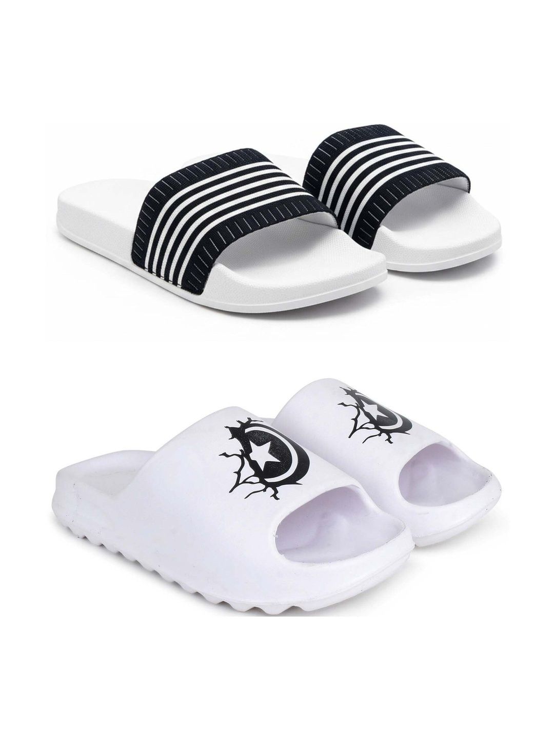 Pampy Angel Men Striped Sliders