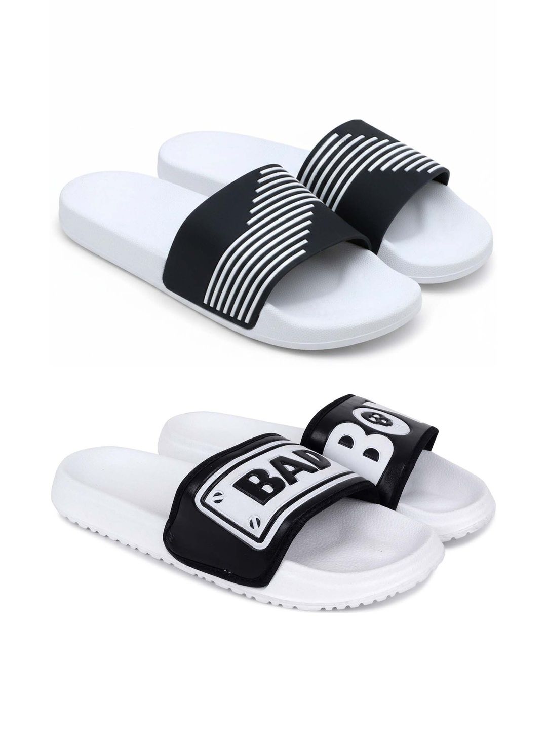 KAPYANSH Men Printed Sliders