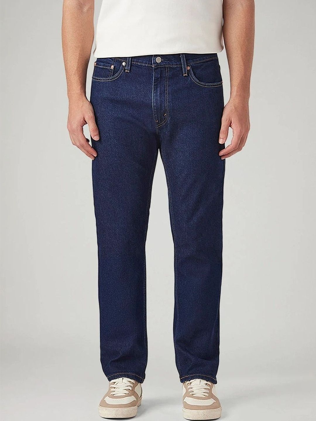 Levis Levis Men Classic Straight Fit Mid-Rise Stretchable Jeans