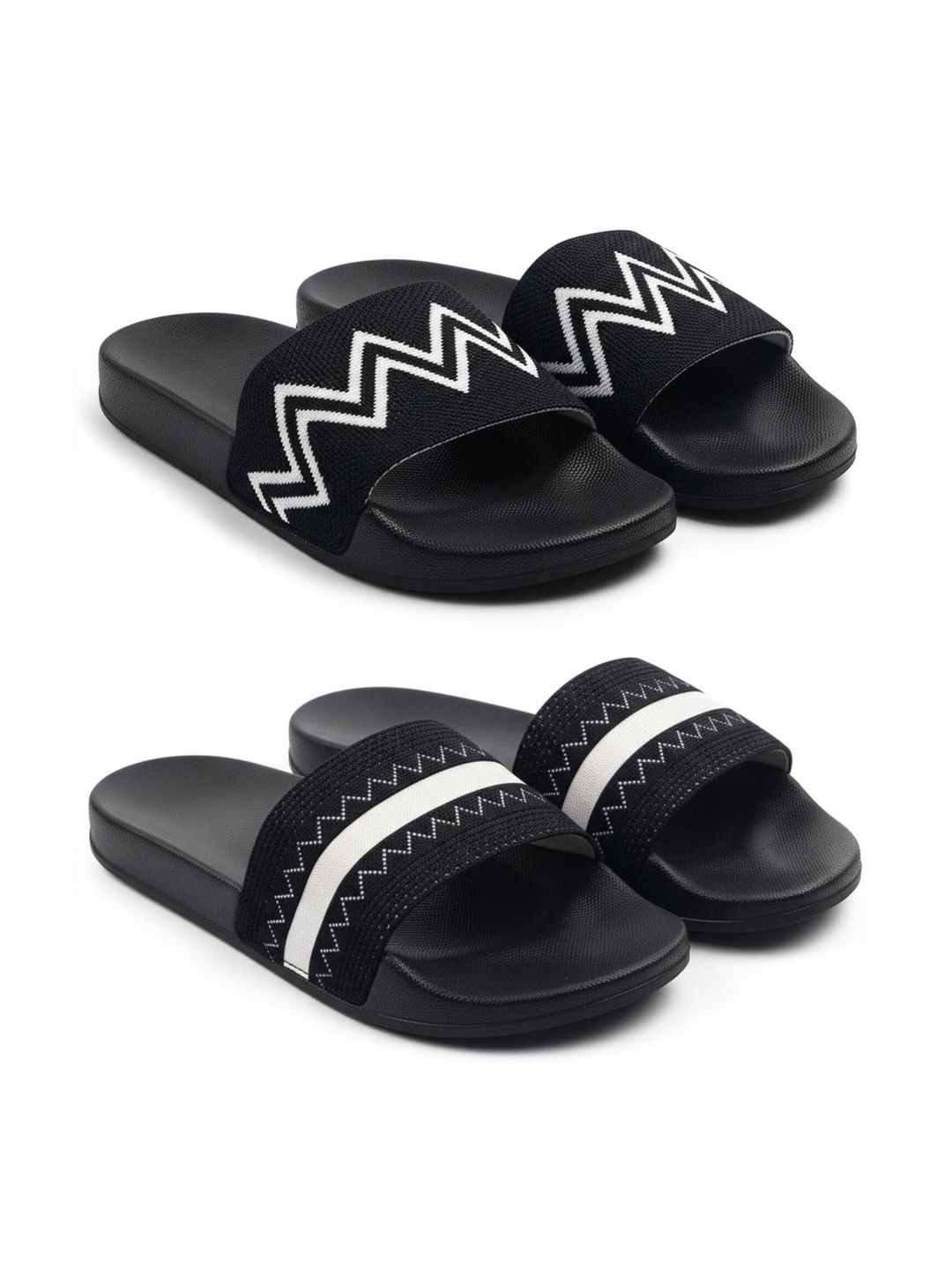 KAPYANSH Men Printed Sliders