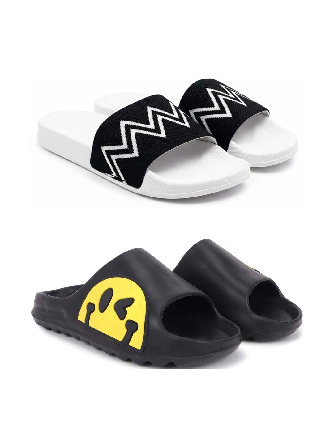 KAPYANSH Men Printed Sliders