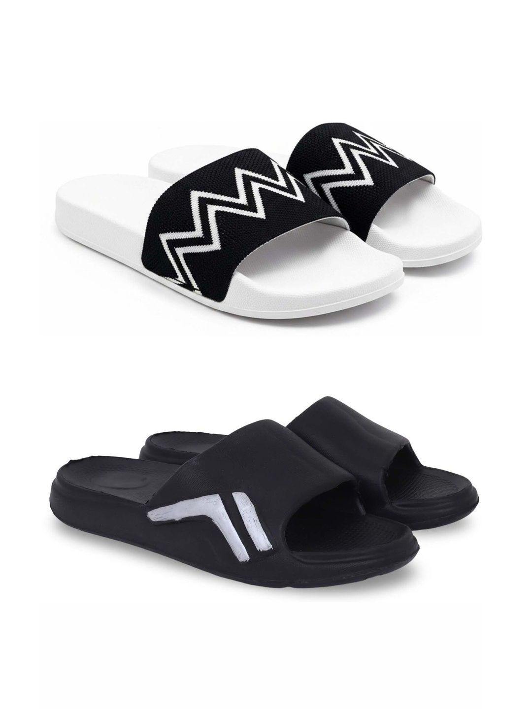 Pampy Angel Men Striped Sliders