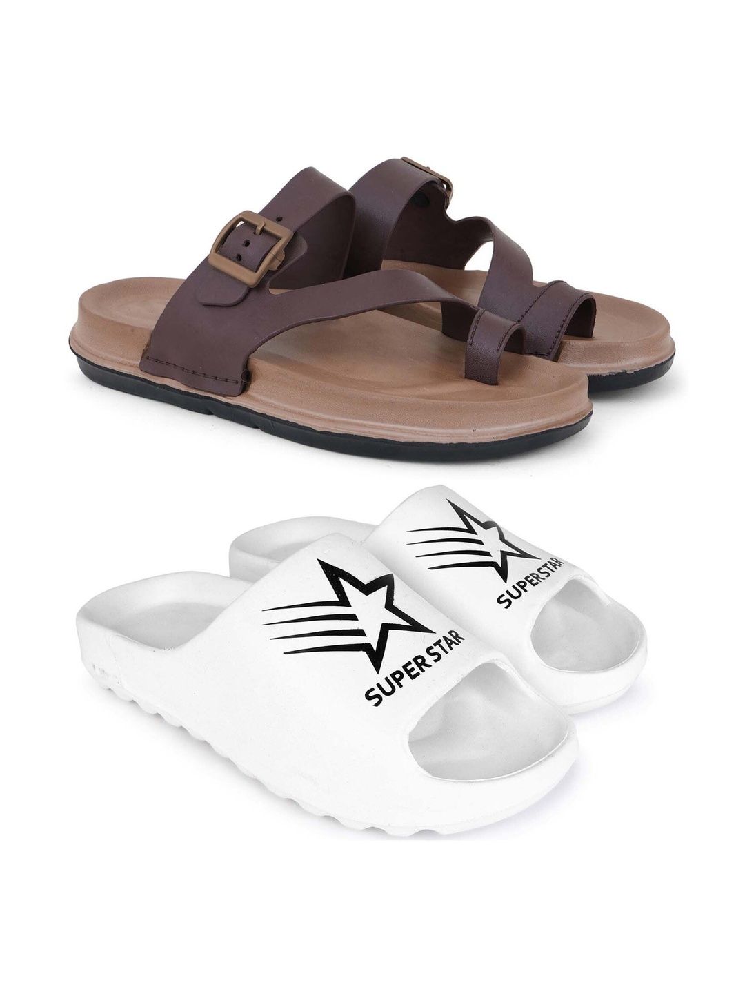 Pampy Angel Men Printed Sliders