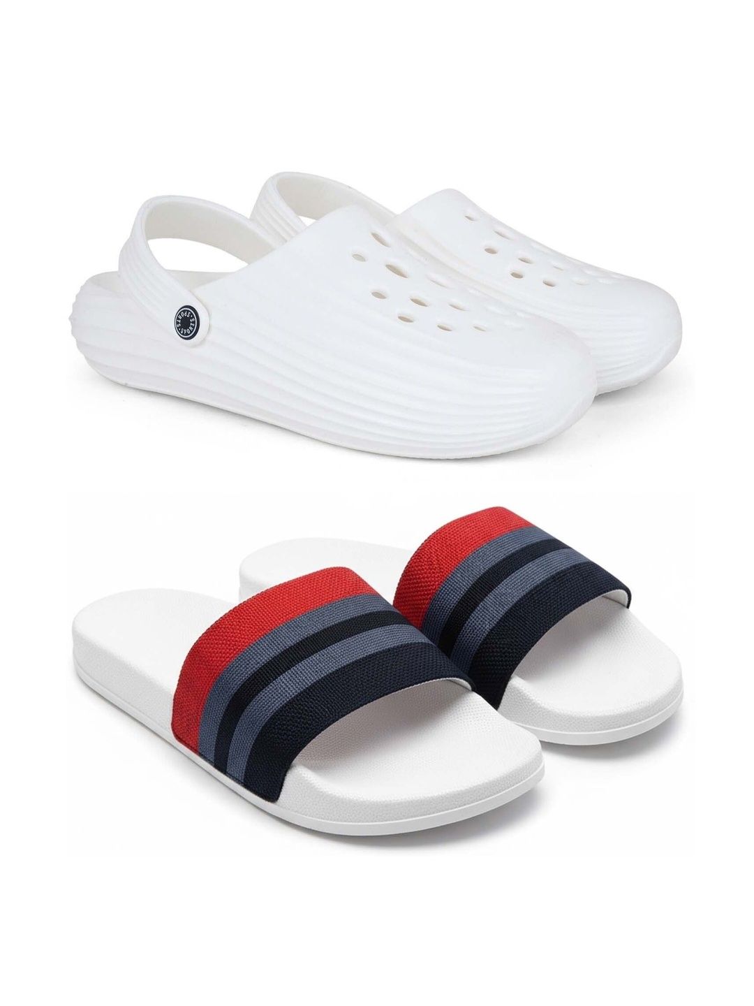 Pampy Angel Men Striped Sliders