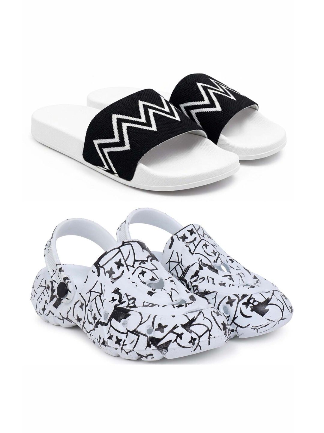 KAPYANSH Men Printed Clogs