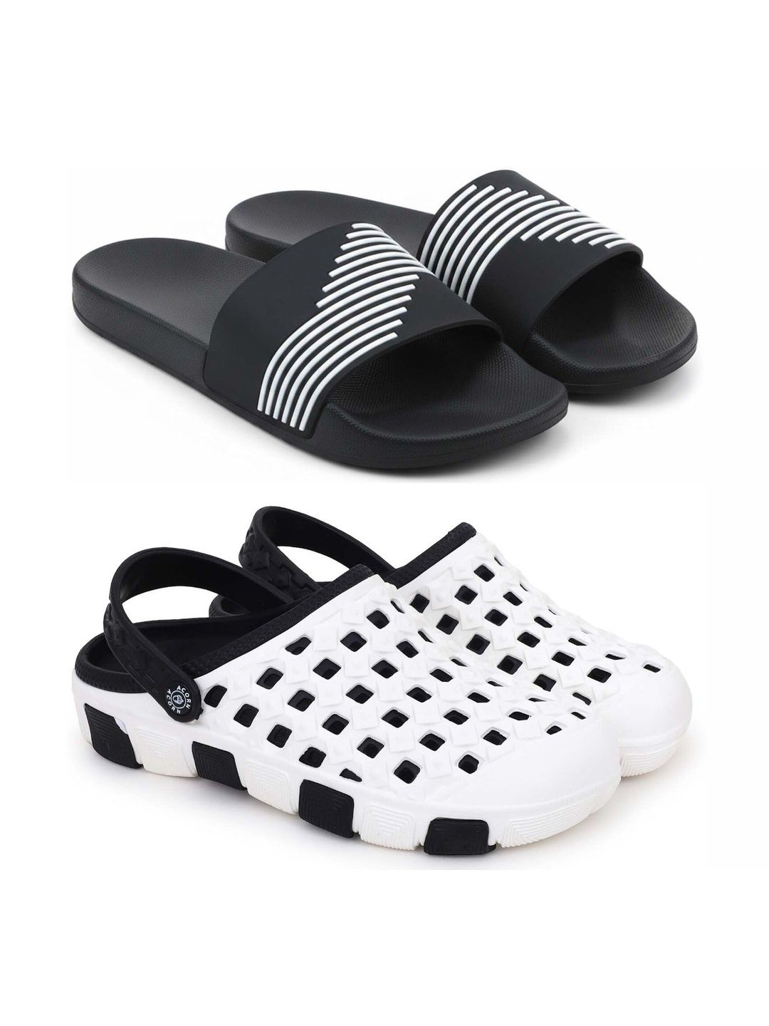 Pampy Angel Men Striped Sliders