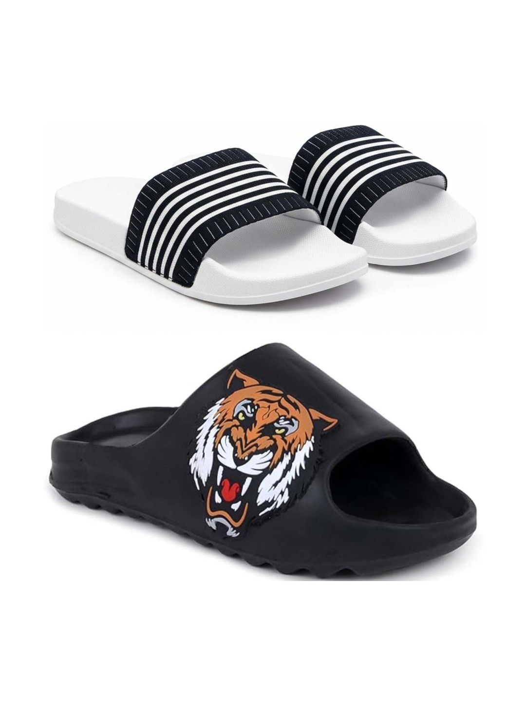 Pampy Angel Men Printed Sliders