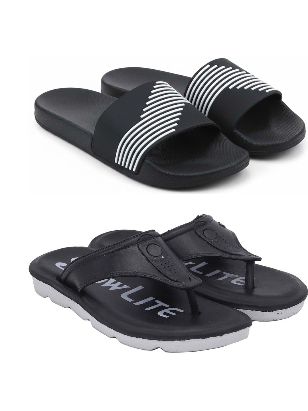 Pampy Angel Men Striped Sliders