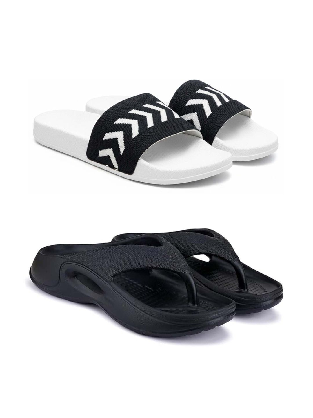 KAPYANSH Men Colourblocked Thong Flip-Flops