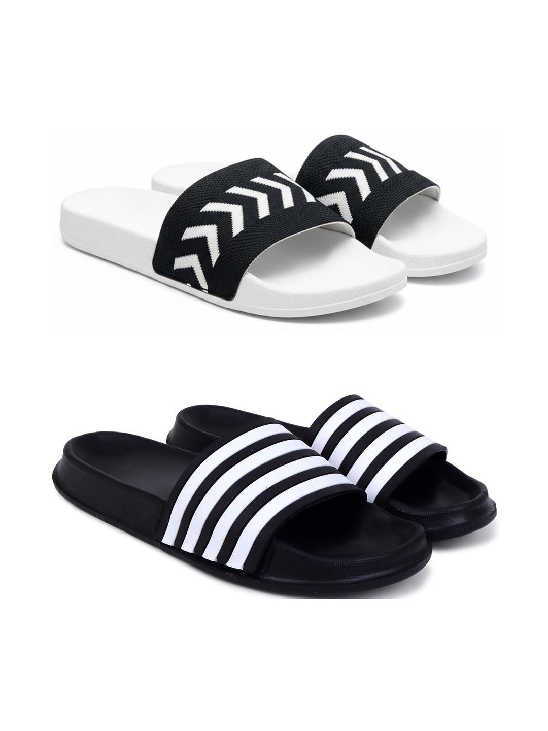 Pampy Angel Men Striped Sliders