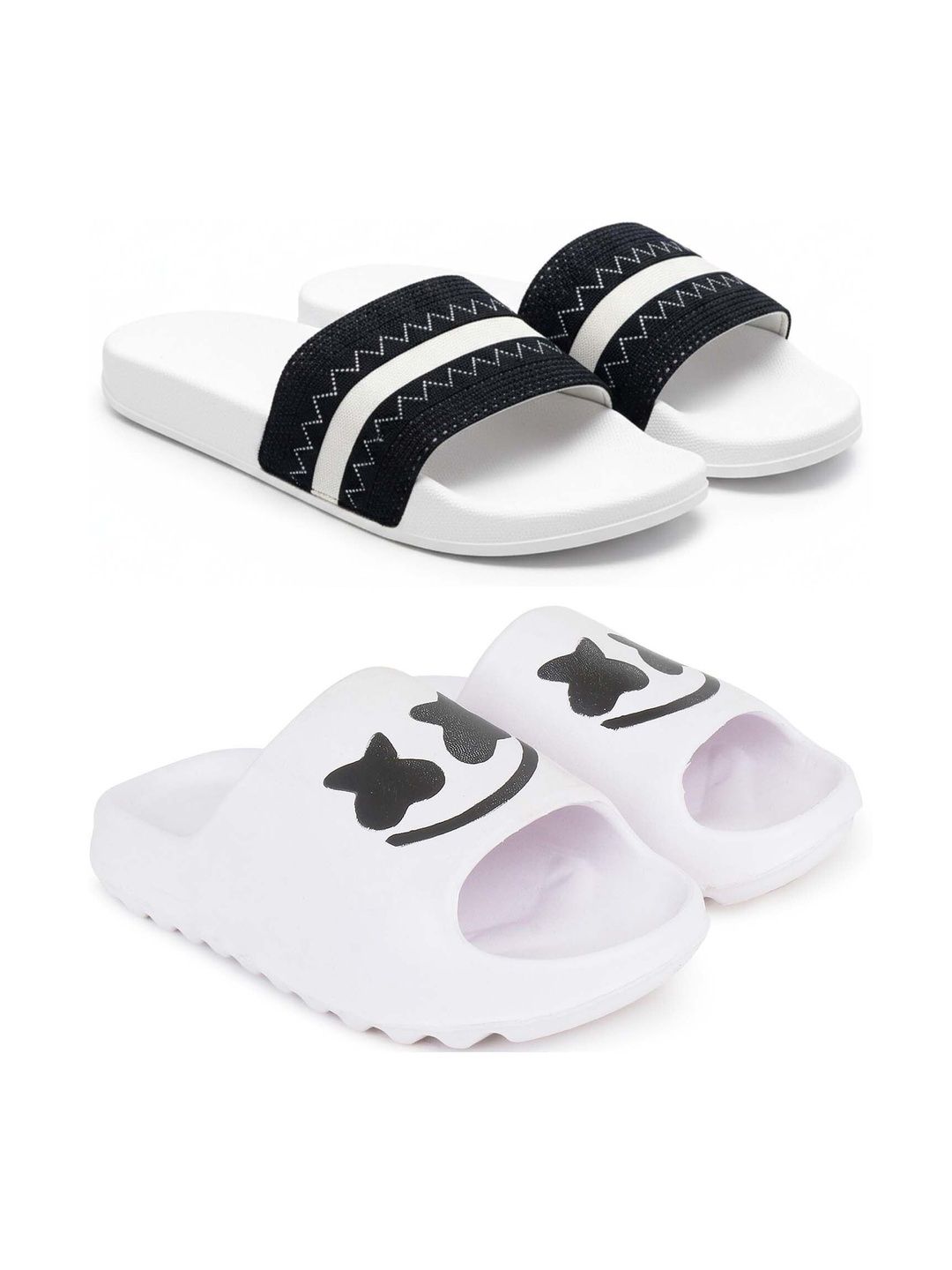 KAPYANSH Men Printed Sliders