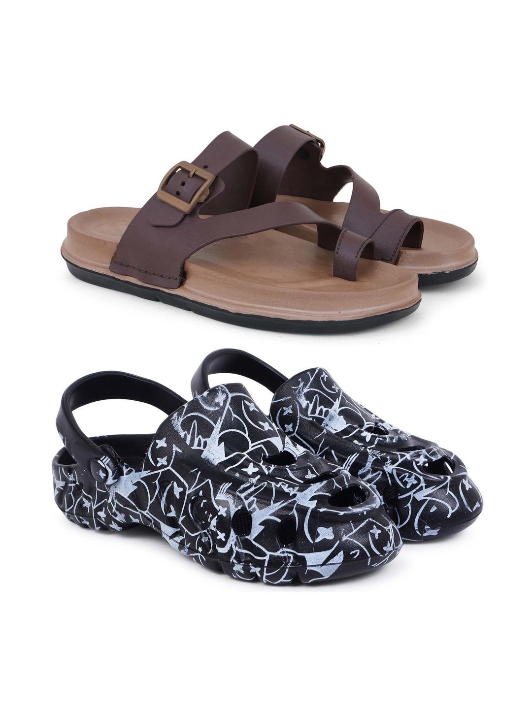 Pampy Angel Men Printed Clogs