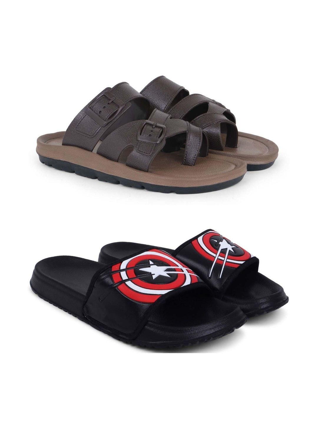 Pampy Angel Men Printed Sliders