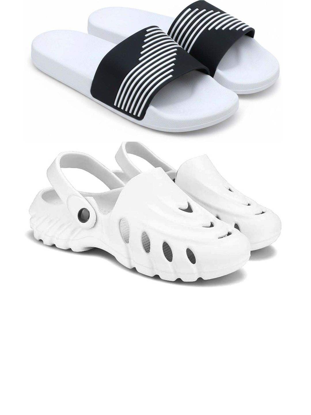 Pampy Angel Men Striped Sliders