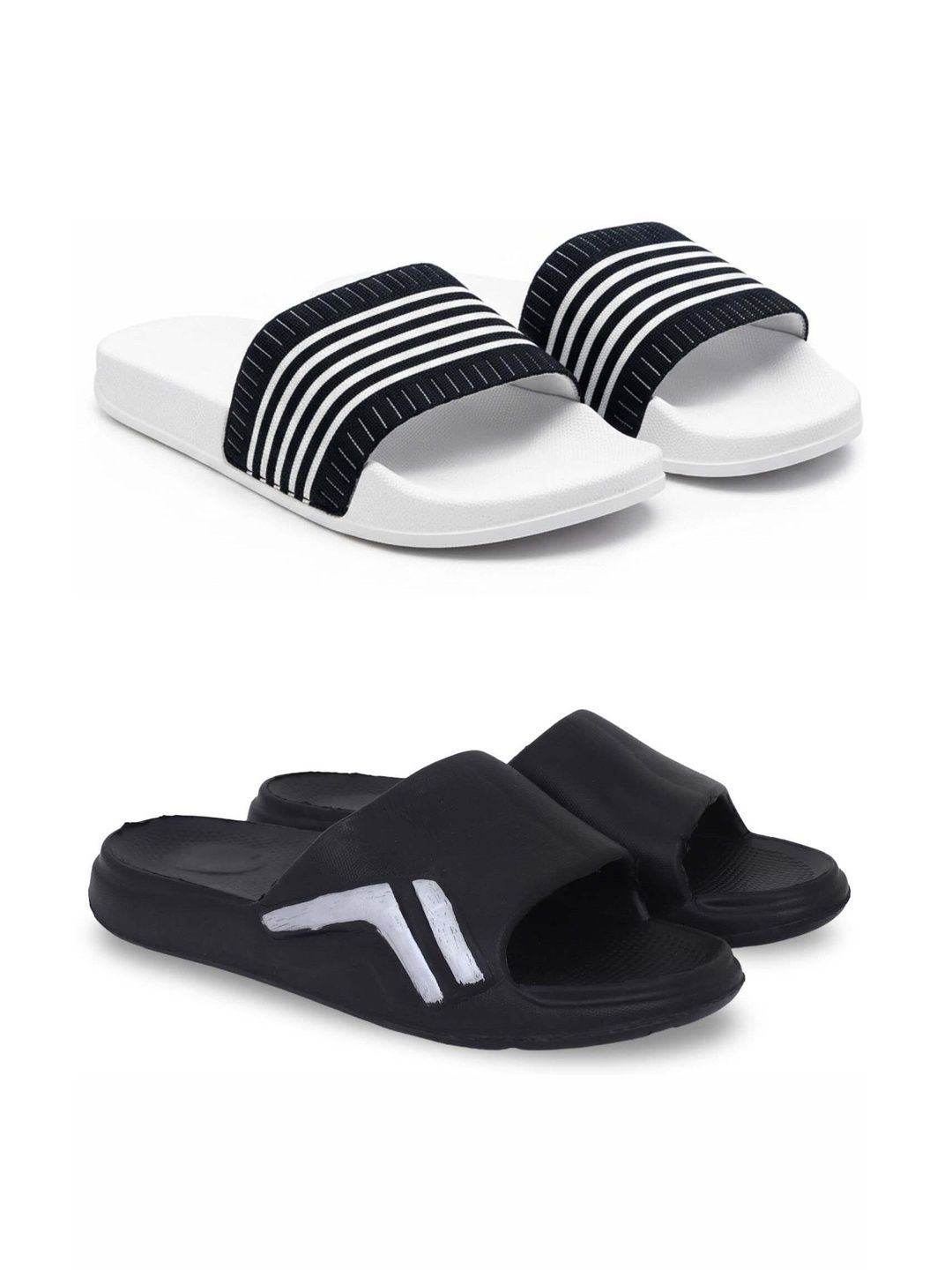 Pampy Angel Men Striped Sliders