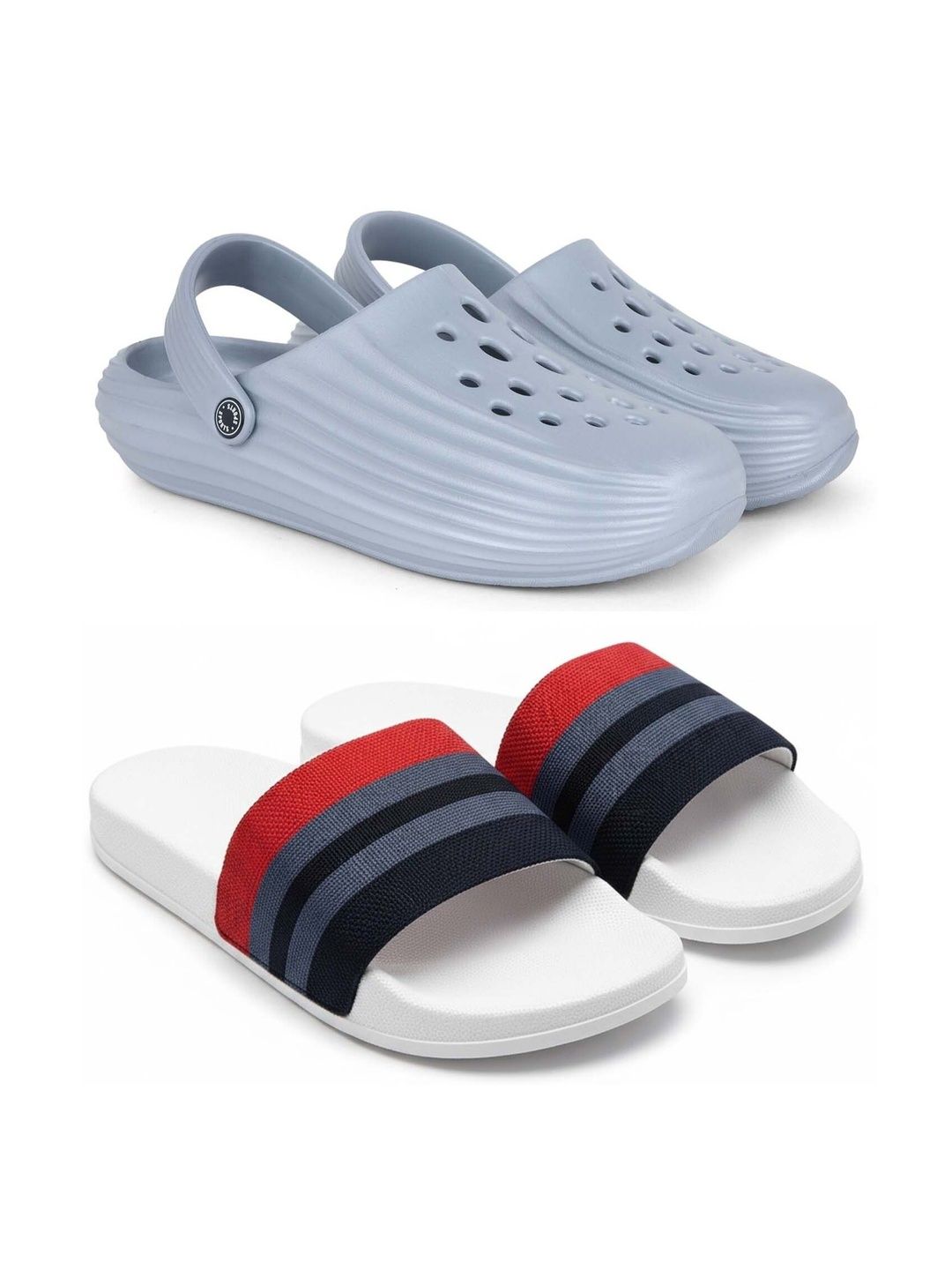 Pampy Angel Men Colourblocked Thong Flip-Flops