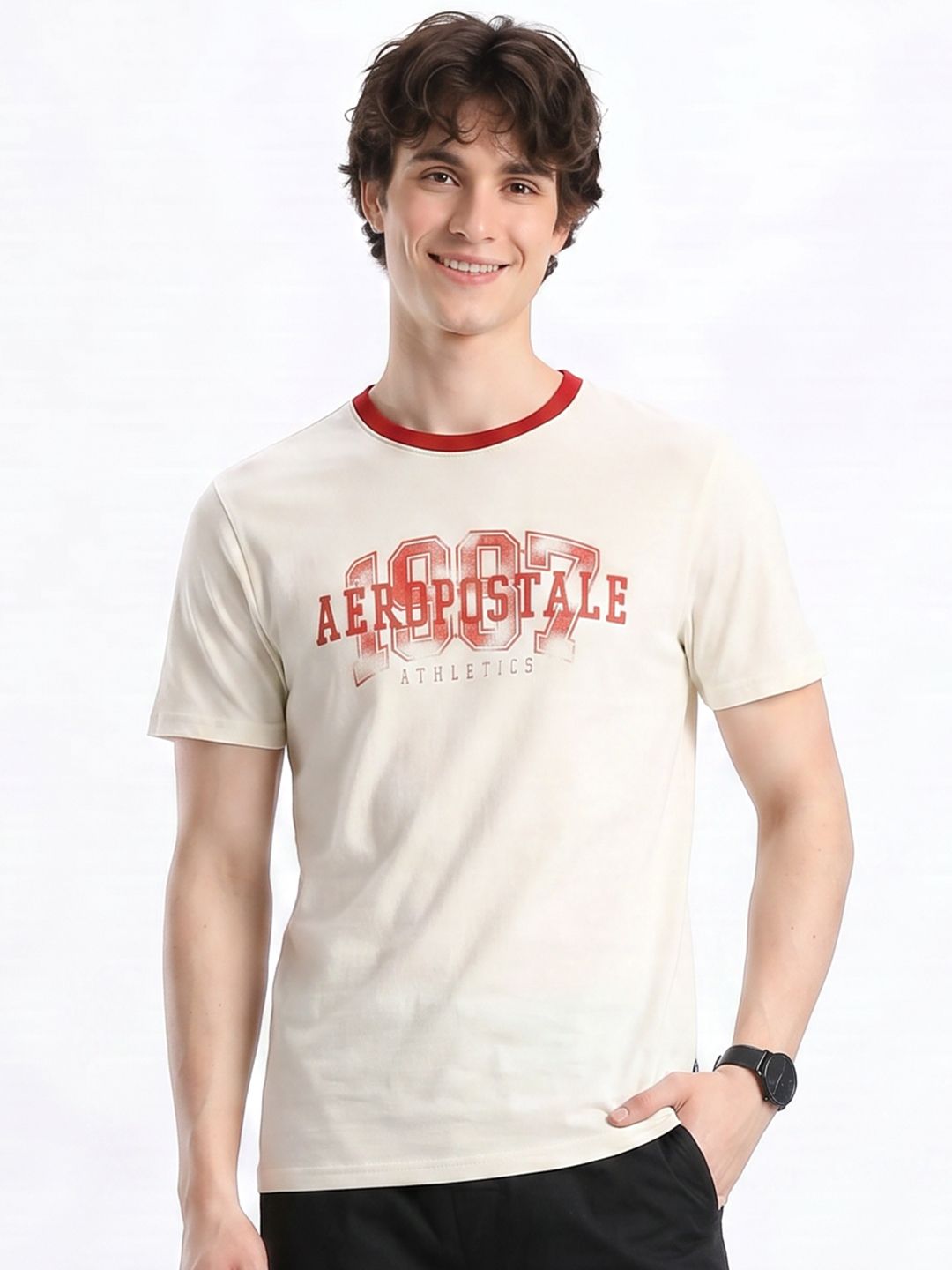 Aeropostale Printed Pure Cotton T-shirt