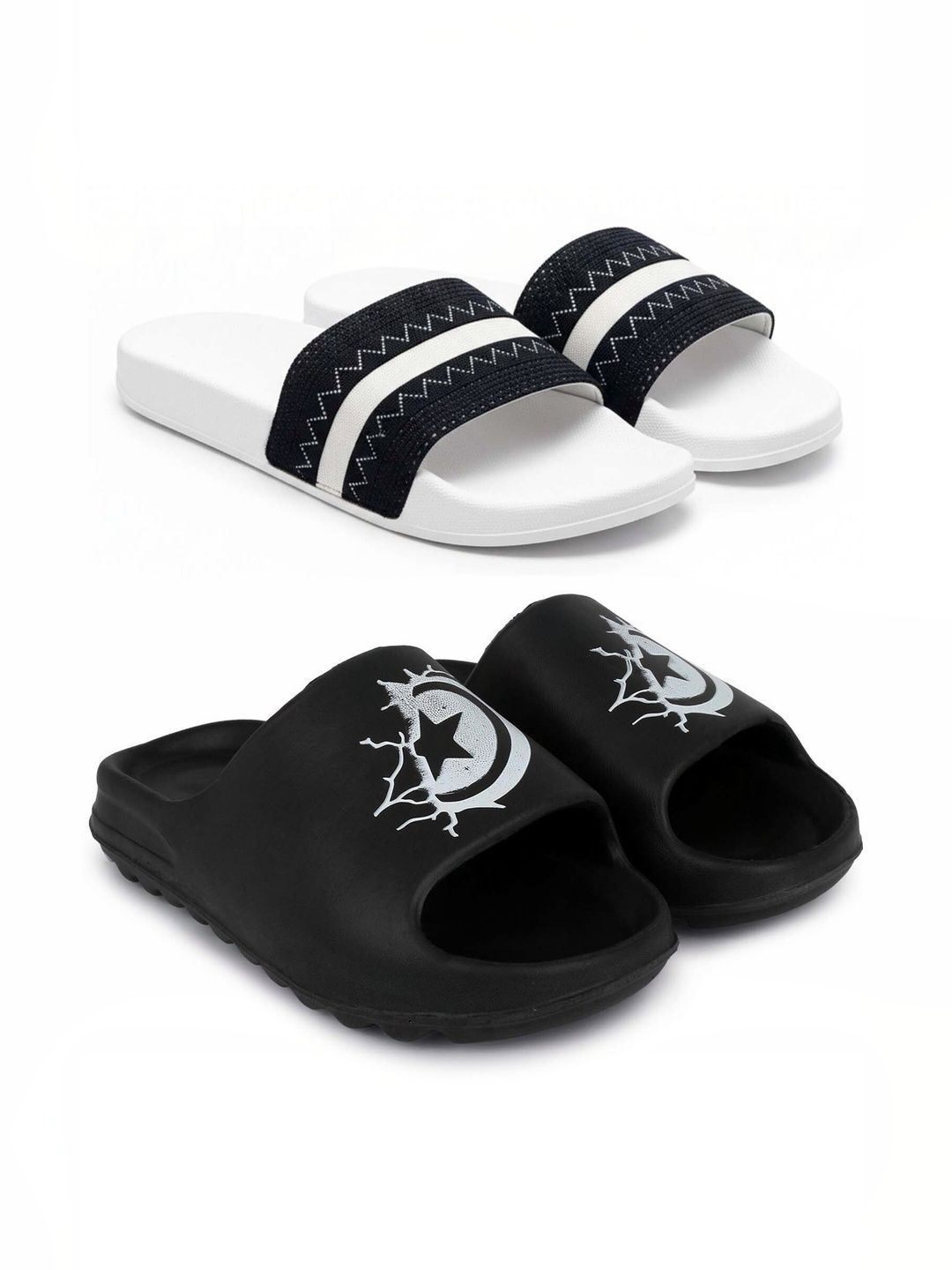 Pampy Angel Men Printed Sliders