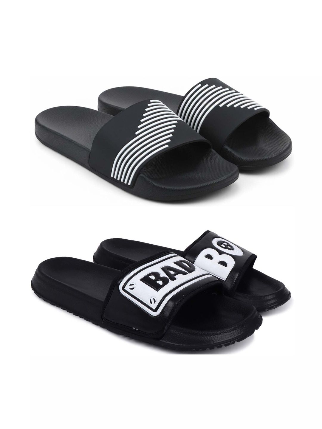 KAPYANSH Men Printed Sliders
