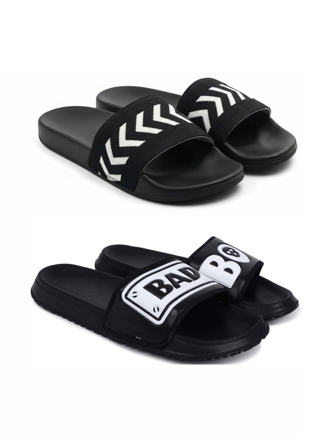 KAPYANSH Men Printed Sliders