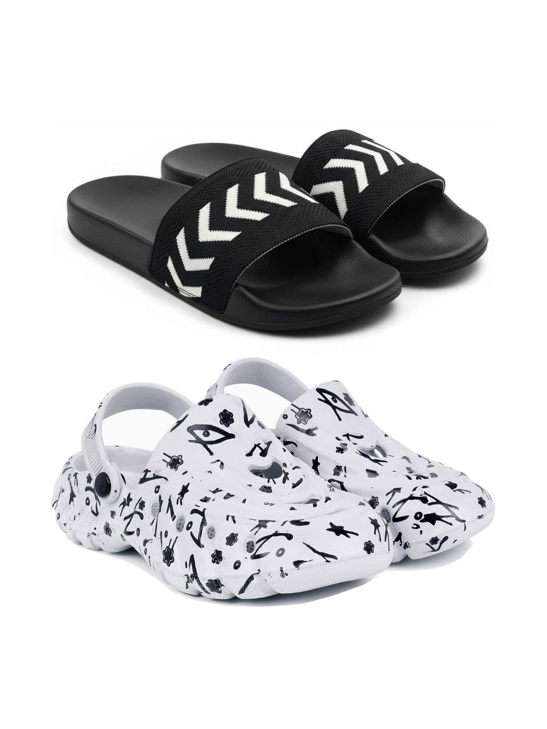 Pampy Angel Men Printed Clogs