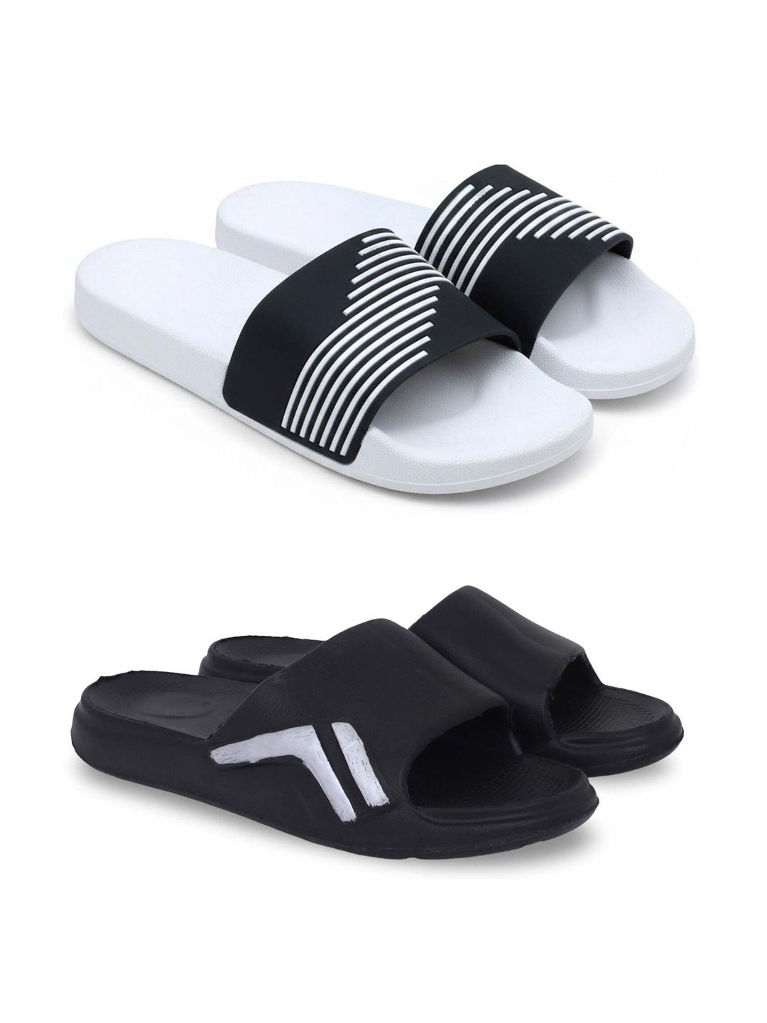 Pampy Angel Men Striped Sliders