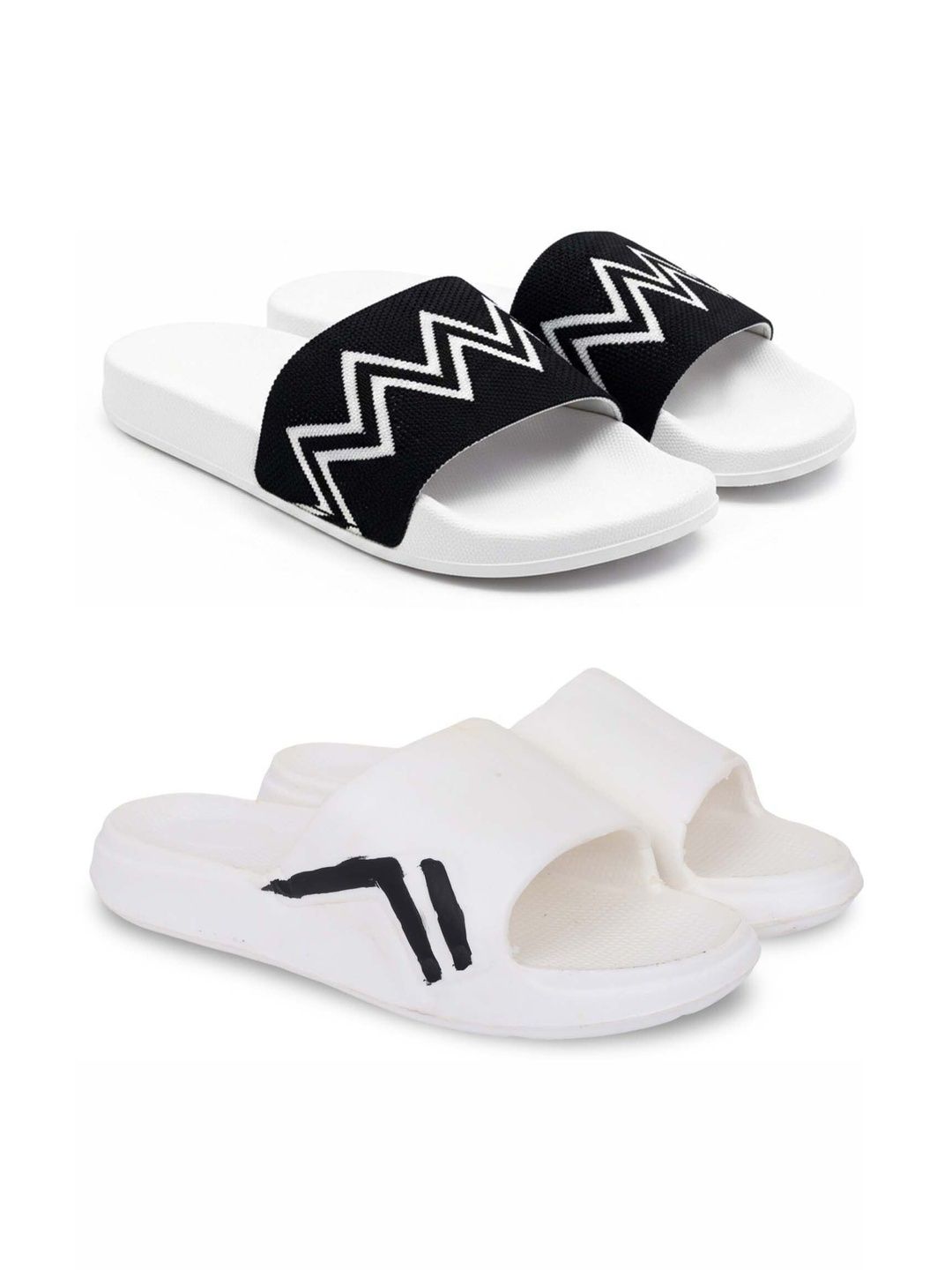 Pampy Angel Men Printed Sliders