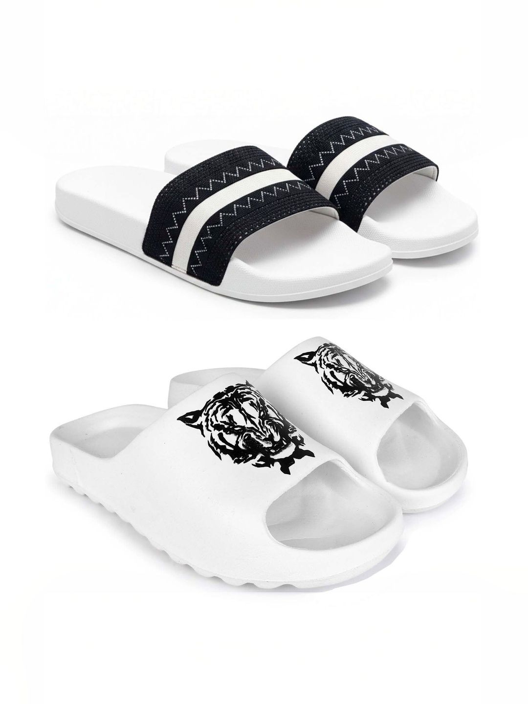 Pampy Angel Men Printed Sliders