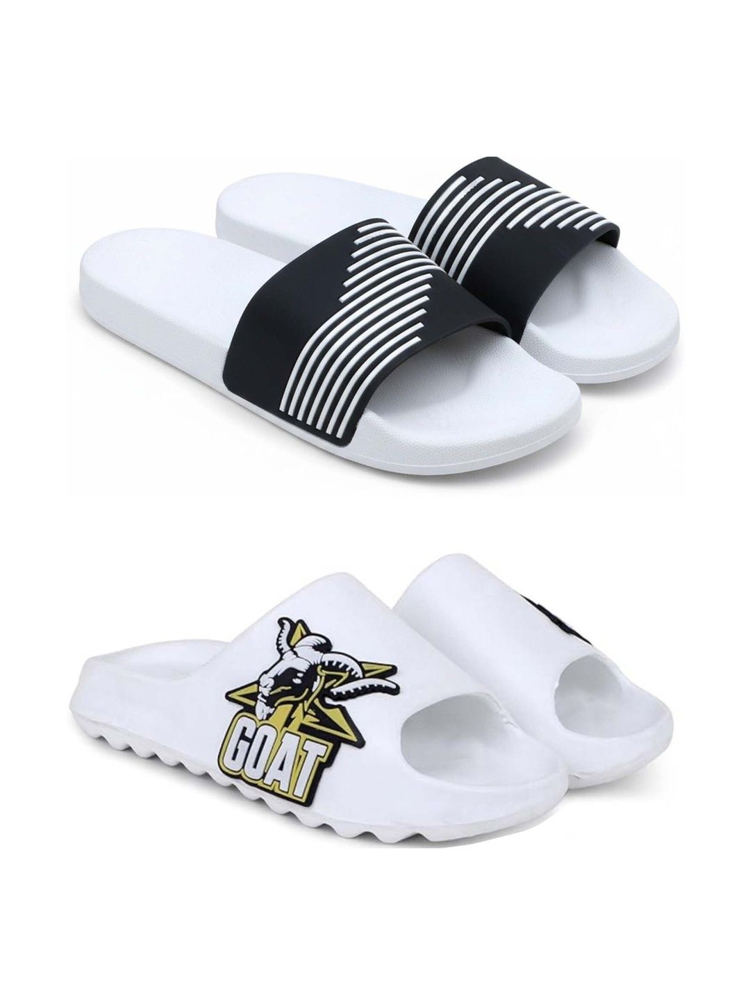 KAPYANSH Men Printed Sliders