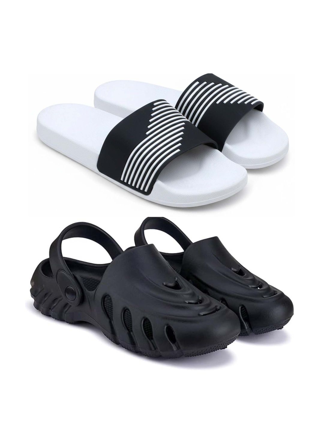Pampy Angel Men Striped Sliders