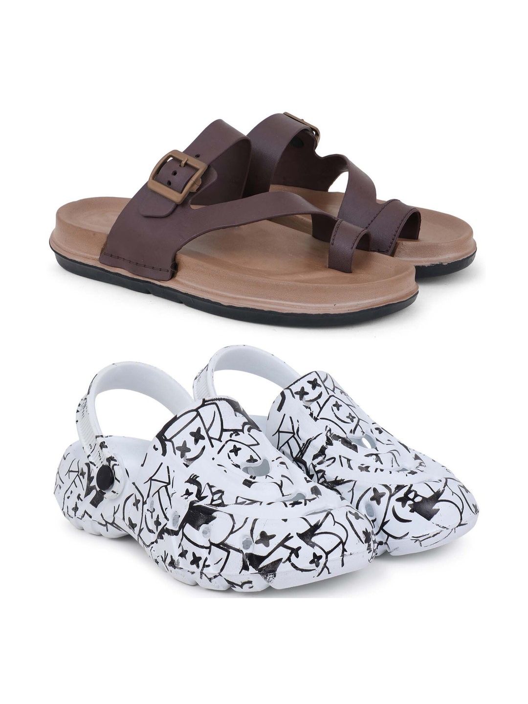Pampy Angel Men Printed Clogs