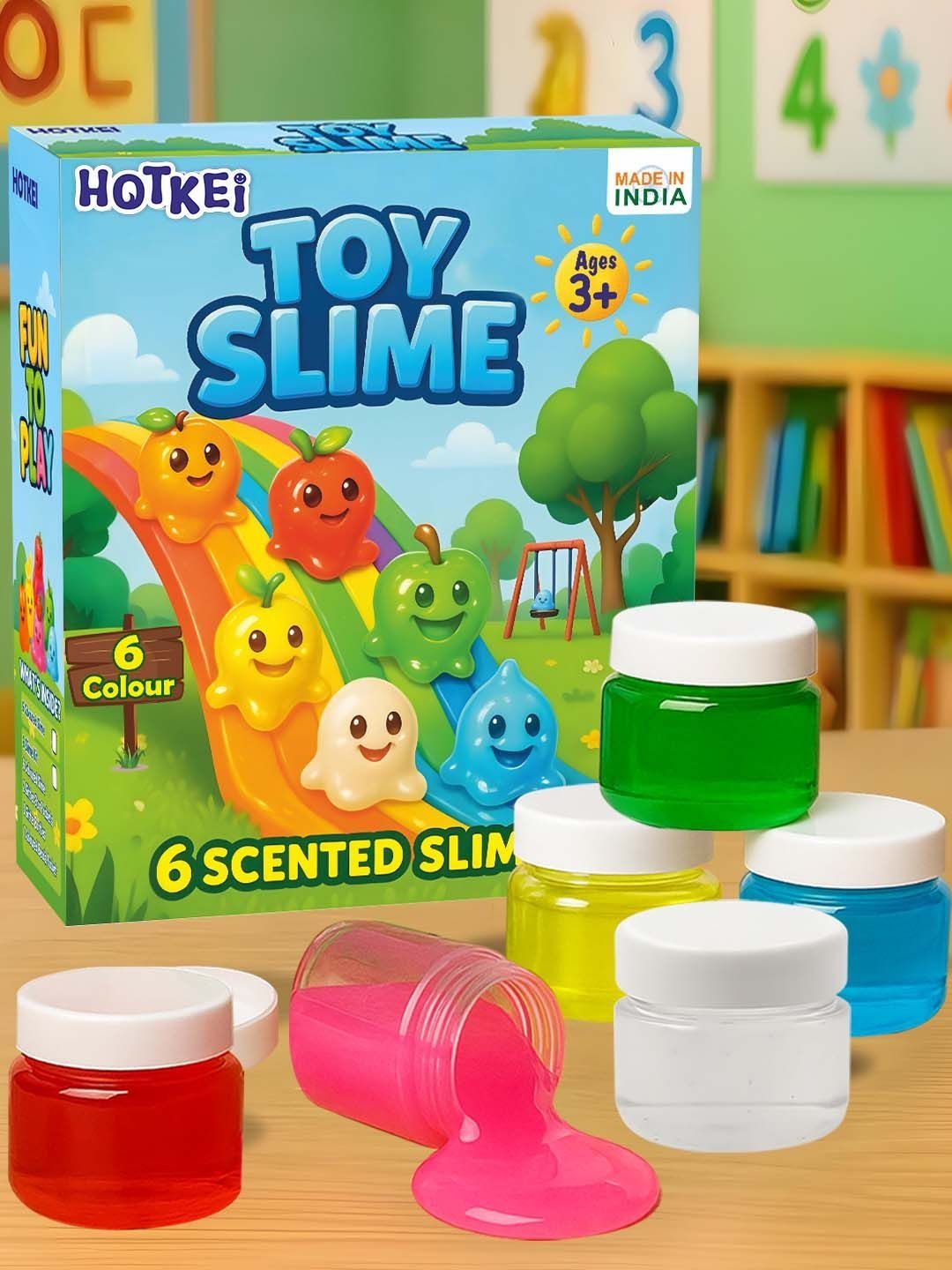 HOTKEI Kids Pack of 6 Toy Slime