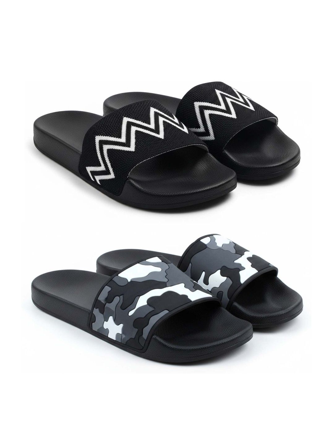 KAPYANSH Men Printed Sliders