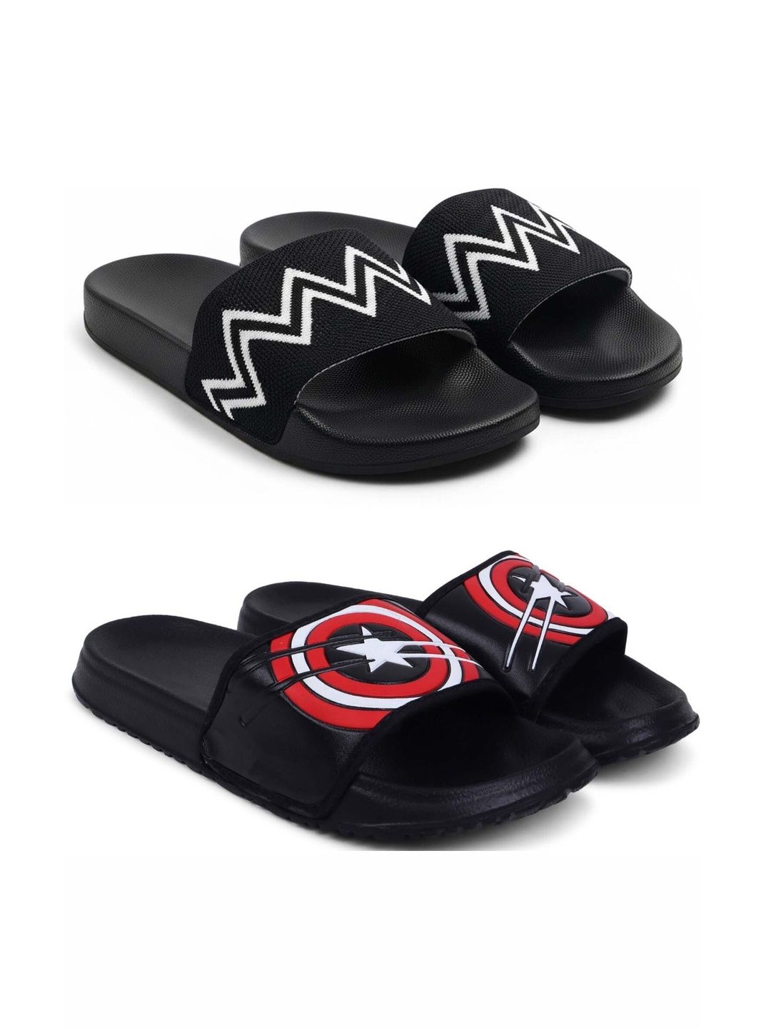 Pampy Angel Men Printed Sliders