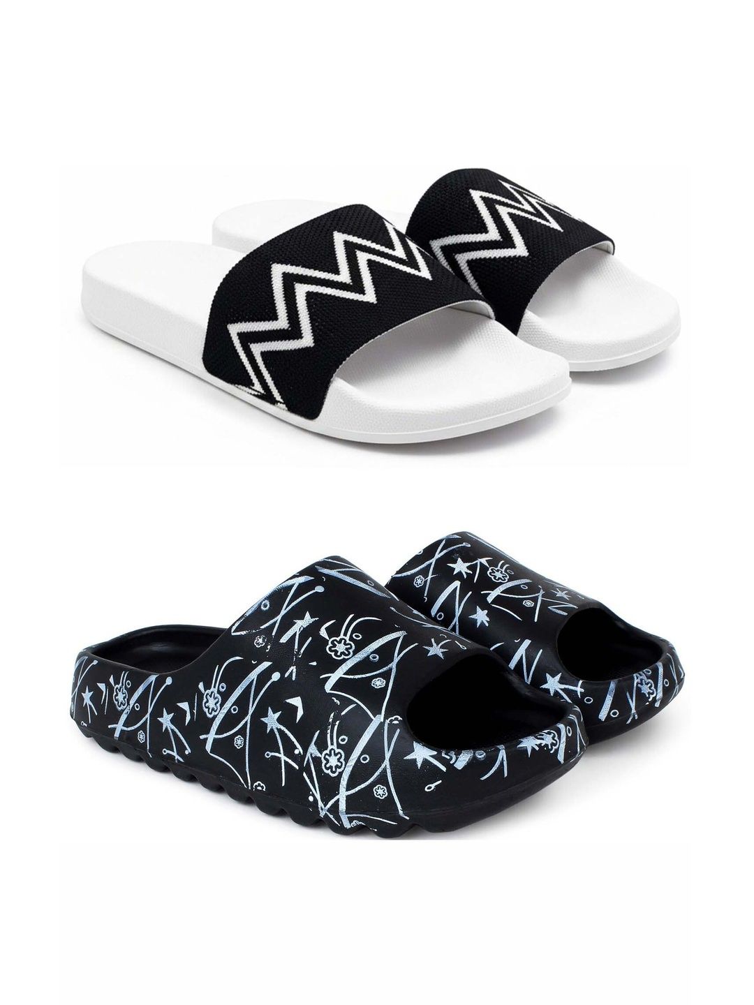Pampy Angel Men Printed Sliders