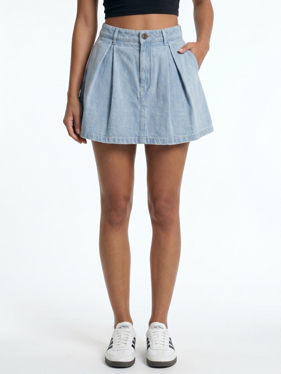 glitchez Women Mini Denim Skorts