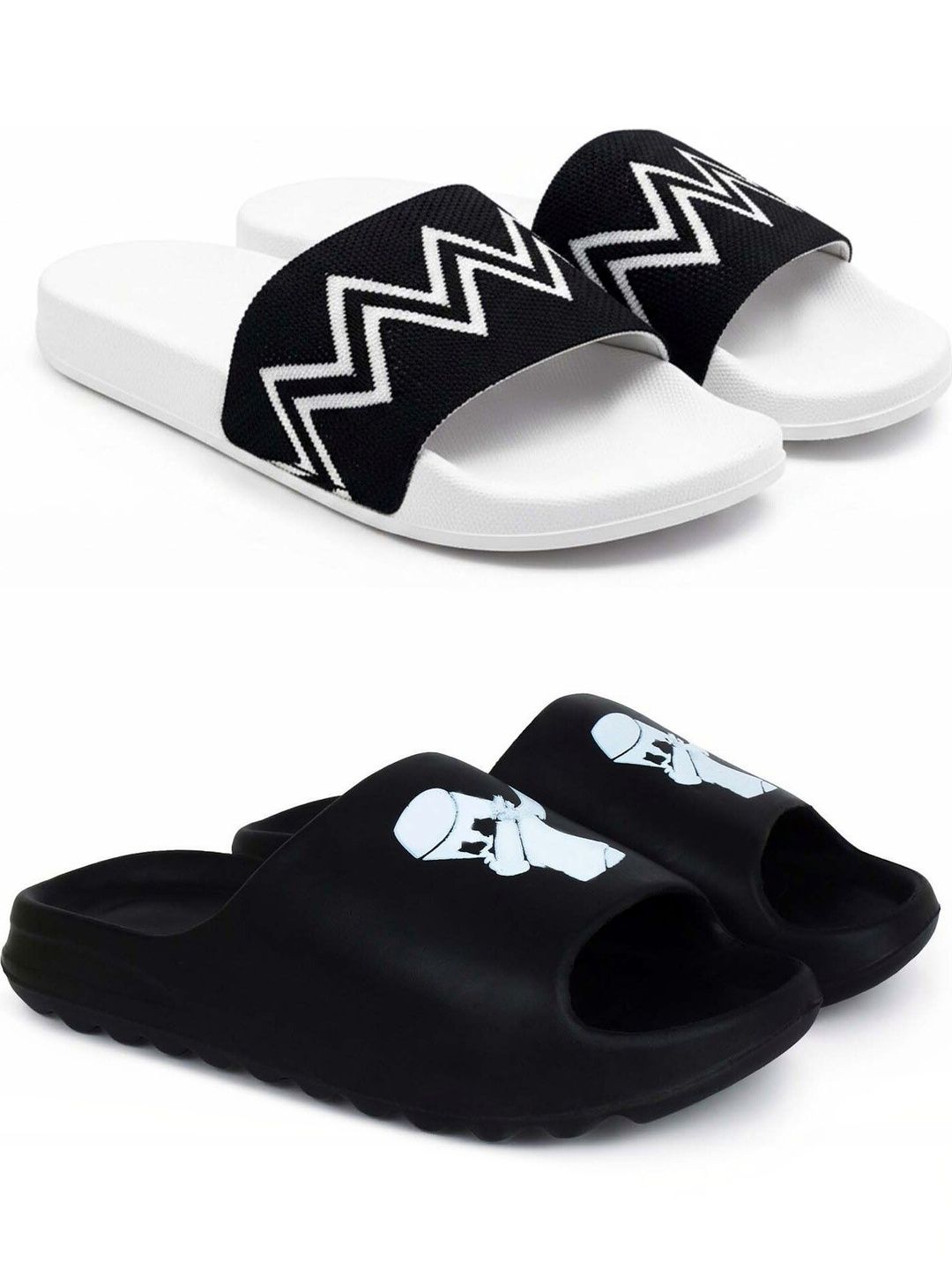 Pampy Angel Men Printed Sliders