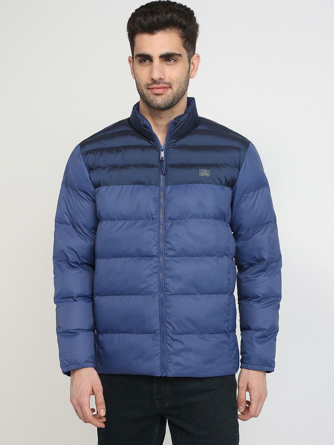 ColorPlus Men Colourblocked Puffer Jacket