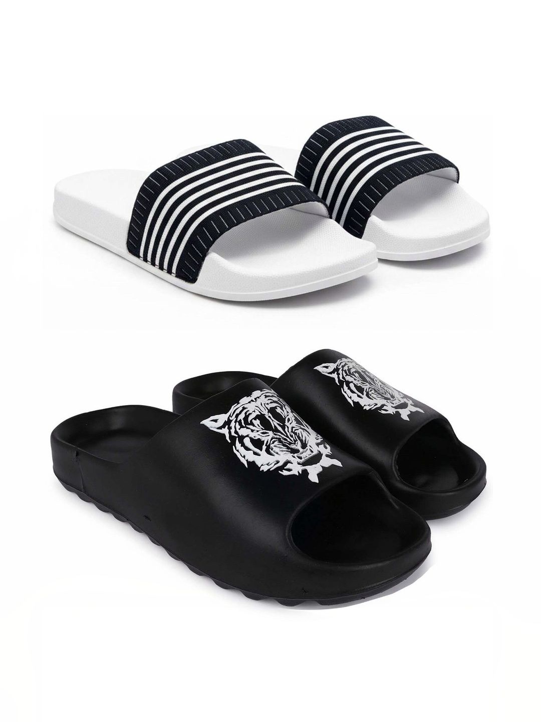 Pampy Angel Men Striped Sliders