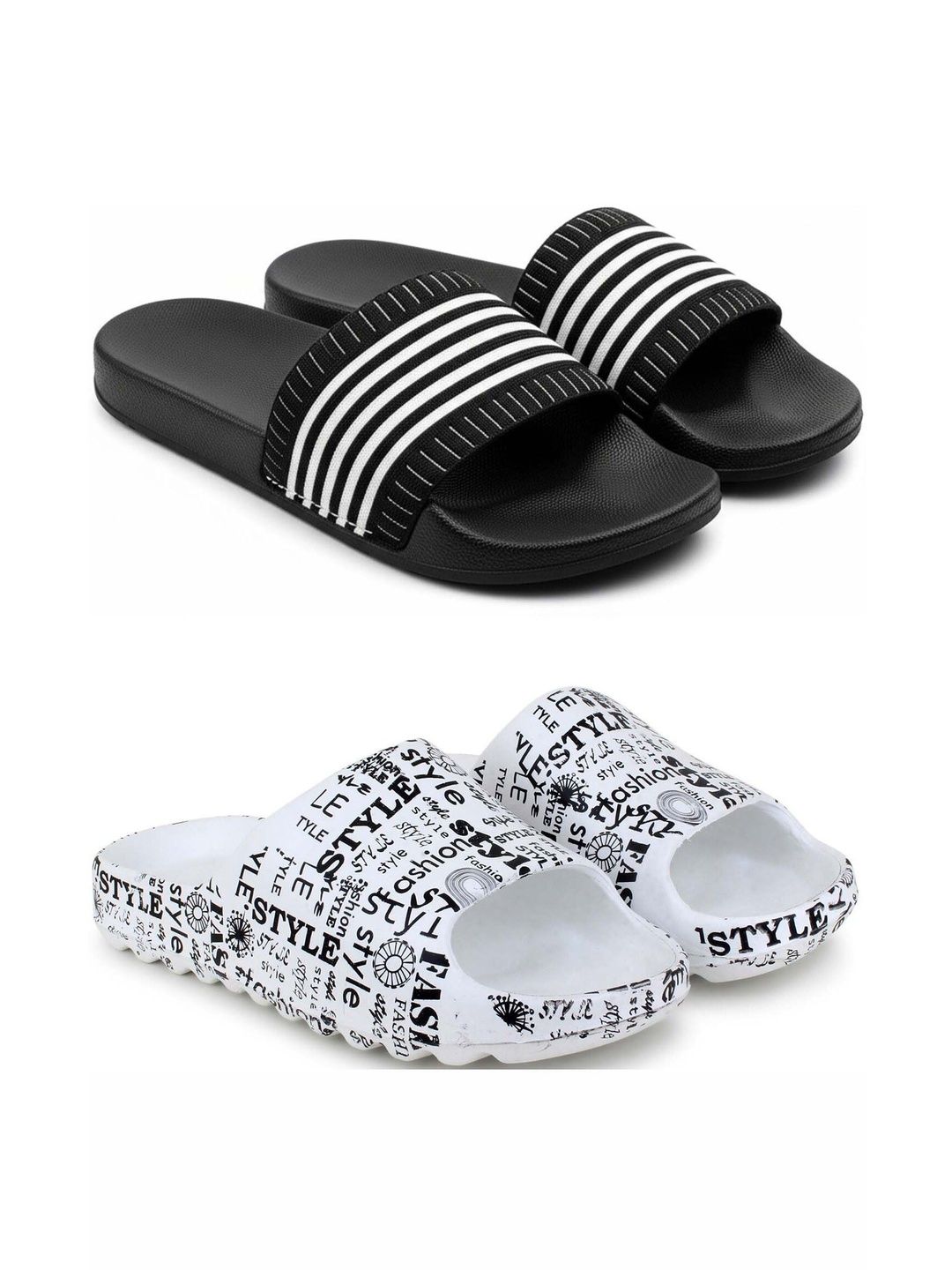 Pampy Angel Men Striped Sliders