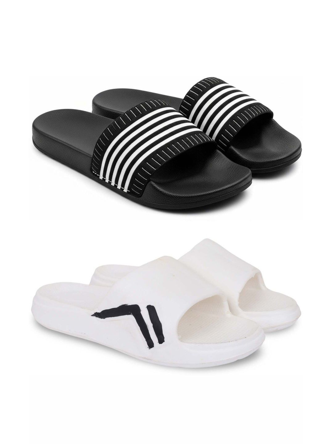 Pampy Angel Men Striped Sliders