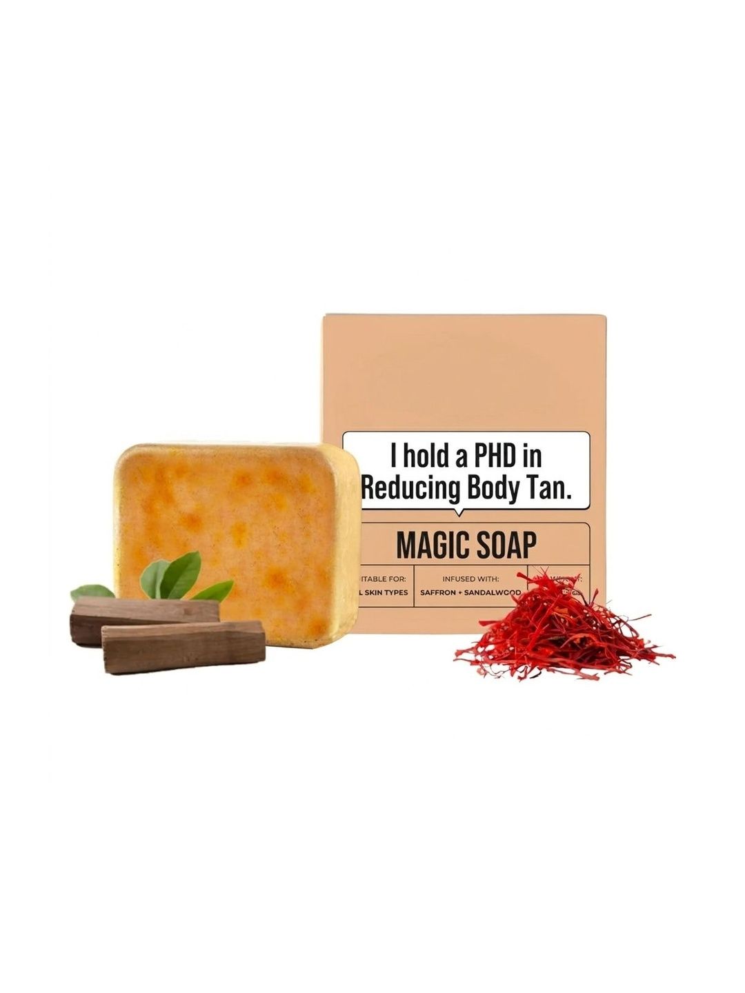 GLOW MORE Sandalwood & Saffron Magic Soaps - 100 g