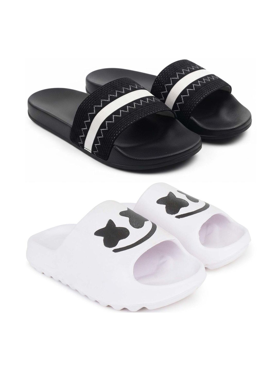 KAPYANSH Men Printed Sliders