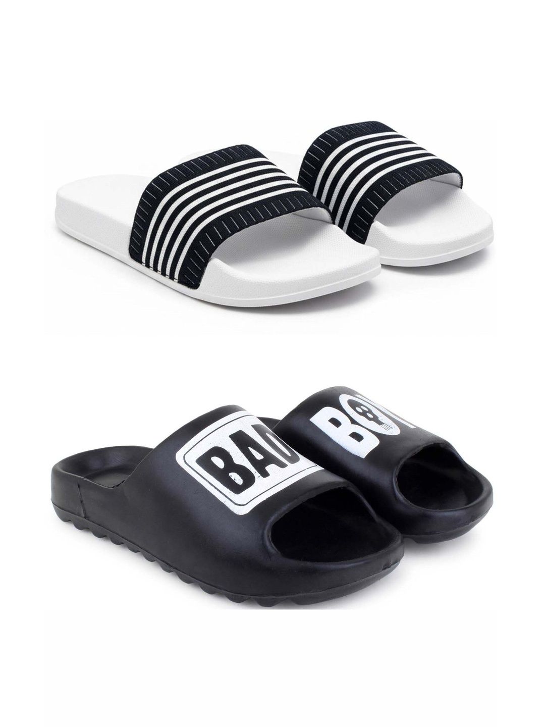Pampy Angel Men Striped Sliders