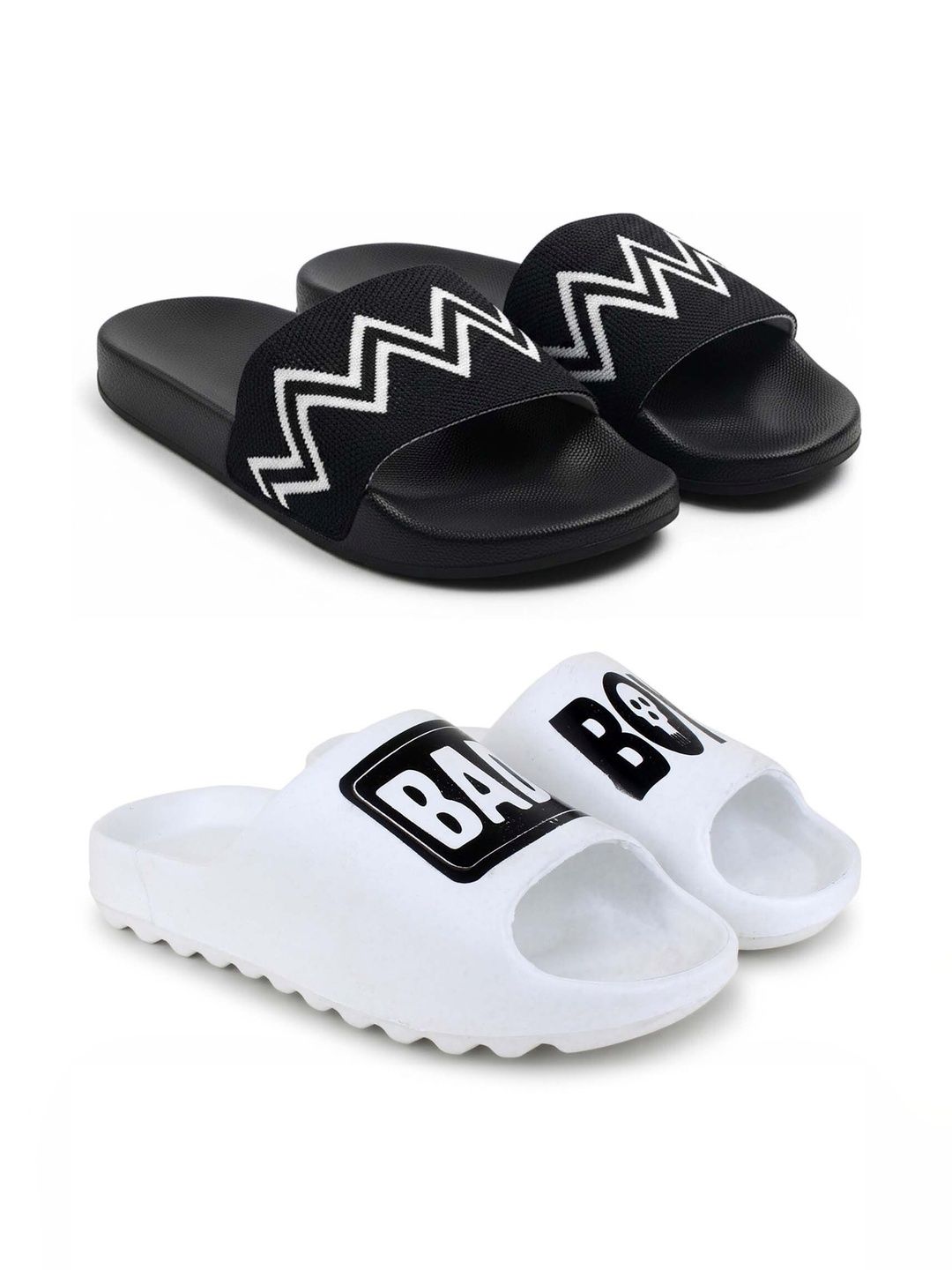 KAPYANSH Men Printed Sliders