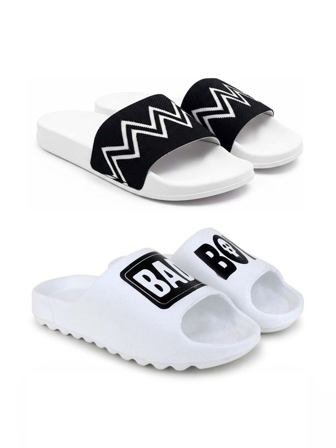 KAPYANSH Men Printed Sliders
