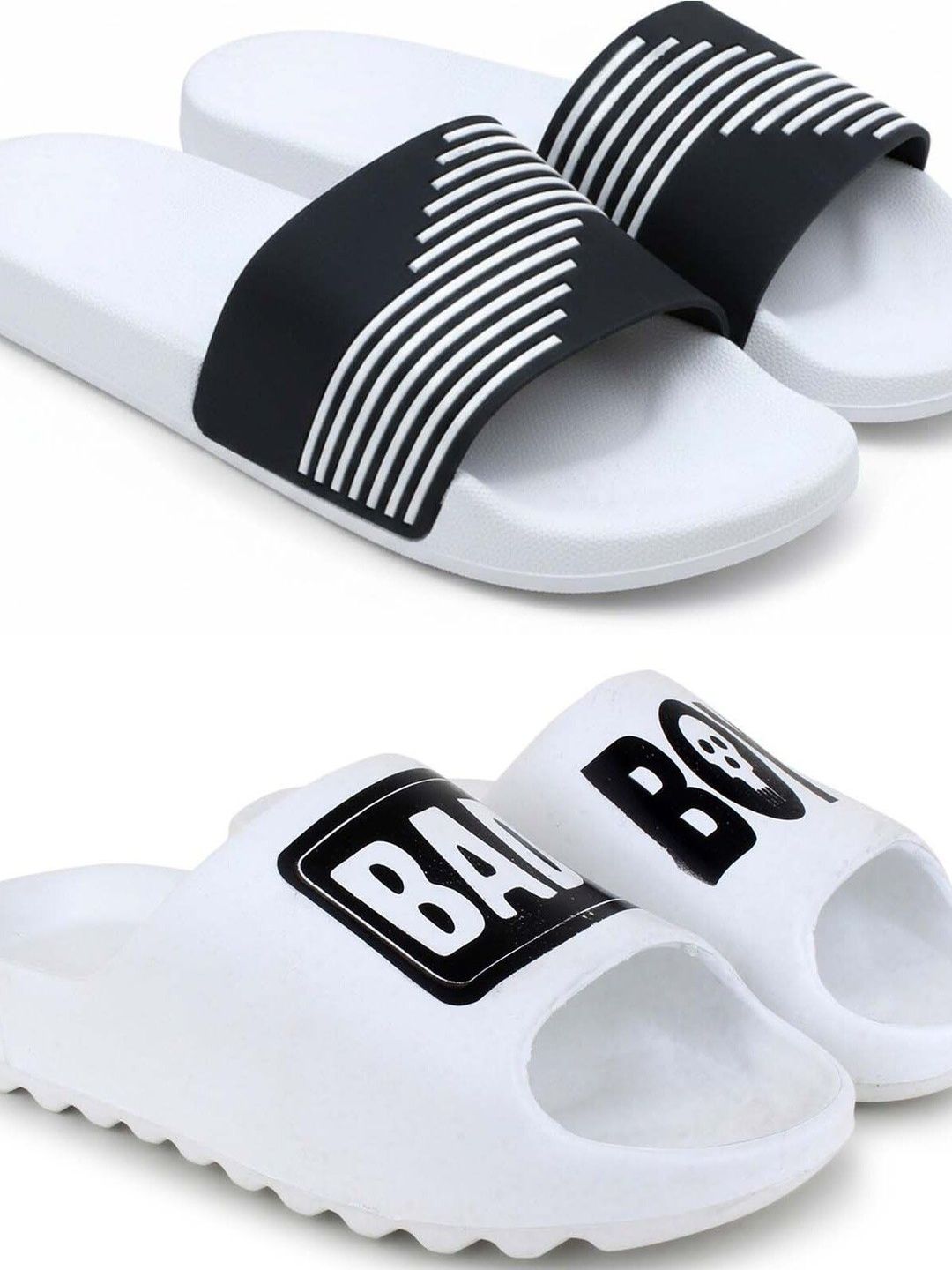 KAPYANSH Men Printed Sliders