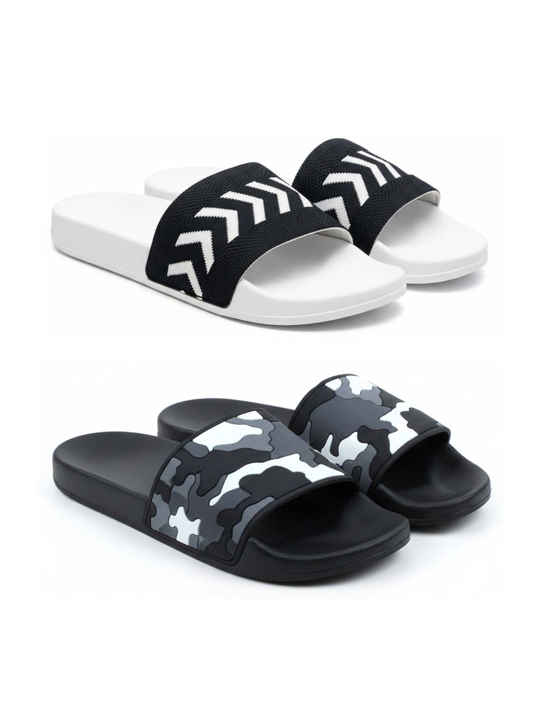 KAPYANSH Men Printed Sliders