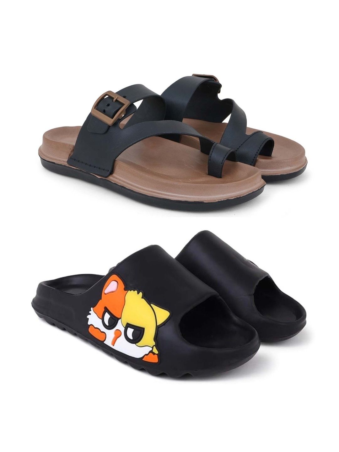 Pampy Angel Men Printed Sliders