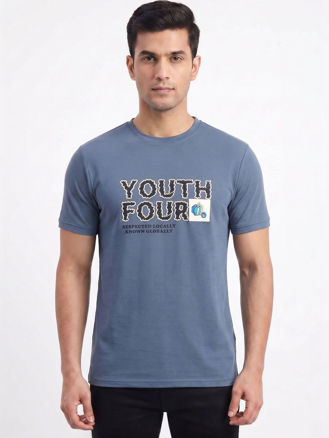 Plugin Men's Graphic Round Neck T-shirt